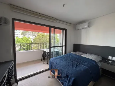 Apartamento com 1 Quarto para alugar, 25m² no Santo Amaro, São Paulo