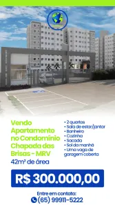 Apartamento com 2 Quartos à venda, 42m² no Ribeirão do Lipa, Cuiabá