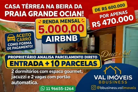Casa com 2 Quartos à venda, 150m² no Tupi, Praia Grande