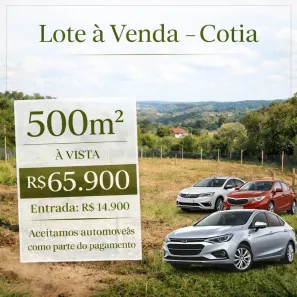 Lote/Terreno à venda, 500m² no Parque Bahia, Cotia
