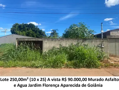 Lote/Terreno à venda, 250m² no Jardim Florença, Aparecida de Goiânia