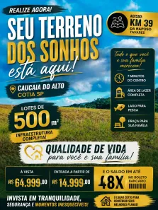 Lote/Terreno à venda, 500m² no Centro (Caucaia do Alto), Cotia