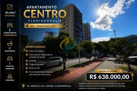 Apartamento com 2 Quartos à venda, 81m² no Centro, Florianópolis