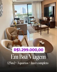 Apartamento com 3 Quartos à venda, 125m² no Boa Viagem, Recife