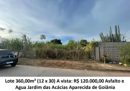 Lote/Terreno à venda, 360m² no Jardim das Acácias, Aparecida de Goiânia