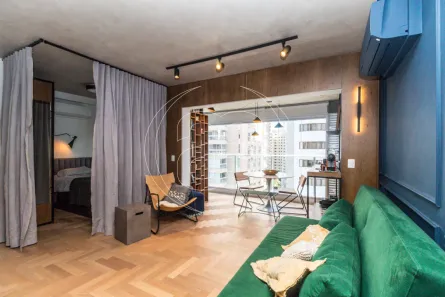 Apartamento com 1 Quarto para venda ou aluguel, 42m² no Indianópolis, São Paulo