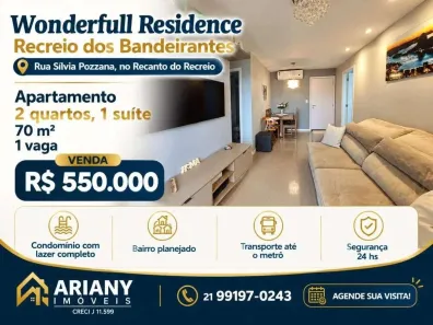 Apartamento com 2 Quartos à venda, 70m² no Recreio dos Bandeirantes, Rio de Janeiro