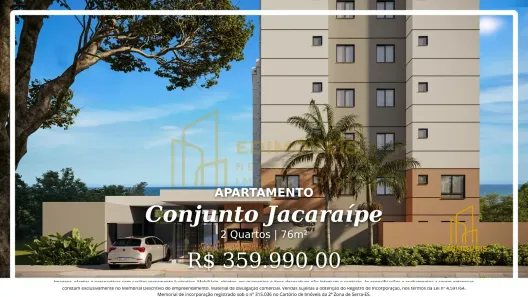 Apartamento com 2 Quartos à venda, 76m² no Conjunto Jacaraípe, Serra