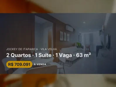 Apartamento com 2 Quartos à venda, 63m² no Jockey de Itaparica, Vila Velha
