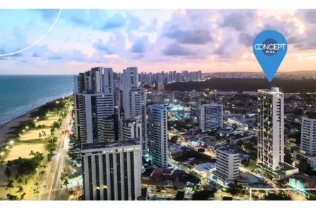 Apartamento com 1 Quarto à venda, 35m² no Pina, Recife
