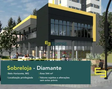 Sala Comercial à venda, 544m² no Diamante (Barreiro), Belo Horizonte