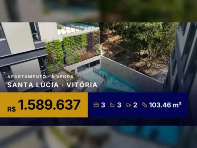 Apartamento com 3 Quartos à venda, 103m² no Santa Lúcia, Vitória