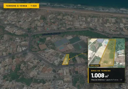 Lote/Terreno à venda, 1008m² no Vilas do Atlântico, Lauro de Freitas