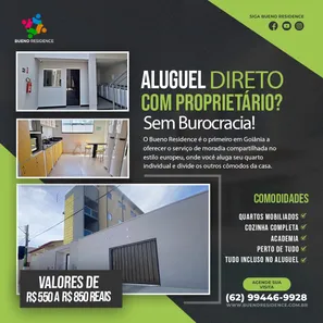 Kitnet com 1 Quarto para alugar, 34m² no Setor Sol Nascente, Goiânia