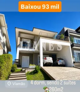 Casa de Condomínio com 4 Quartos à venda, 260m² no São Lucas, Viamão