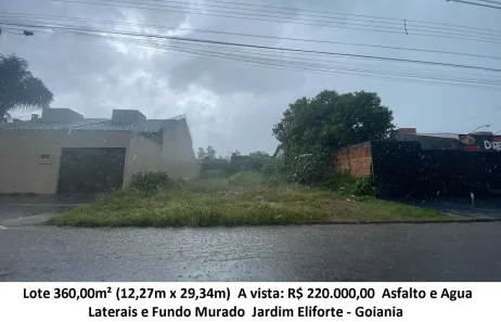 Lote/Terreno à venda, 360m² no Jardim Eli Forte, Goiânia