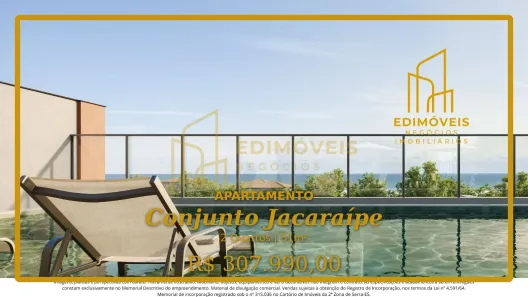 Apartamento com 2 Quartos à venda, 51m² no Conjunto Jacaraípe, Serra