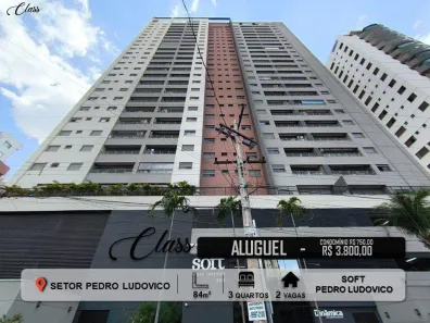 Apartamento com 3 Quartos para alugar, 84m² no Setor Pedro Ludovico, Goiânia