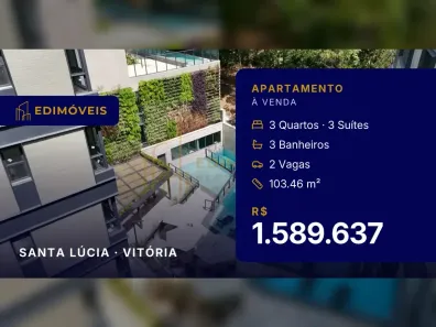 Apartamento com 3 Quartos à venda, 103m² no Santa Lúcia, Vitória