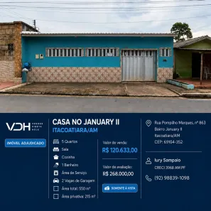 Casa com 5 Quartos à venda, 215m² no Jauari II, Itacoatiara