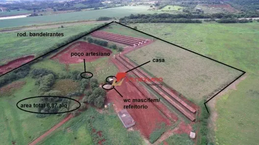 Lote/Terreno à venda, 167500m² no Itaporanga, Cordeirópolis
