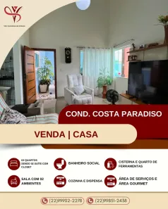 Casa de Condomínio com 4 Quartos à venda, 160m² no Engenho da Praia, Macaé