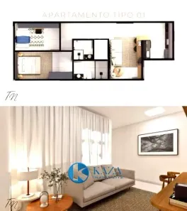 Apartamento com 2 Quartos à venda, 54m² no Setor Oeste, Brasília