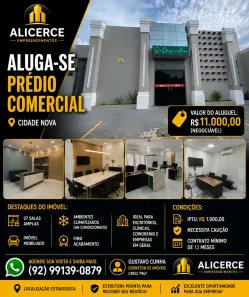 Prédio Comercial para alugar, 250m² no Cidade Nova, Manaus