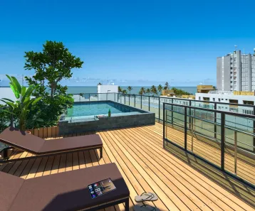 Apartamento com 1 Quarto à venda, 17m² no Cabo Branco, João Pessoa