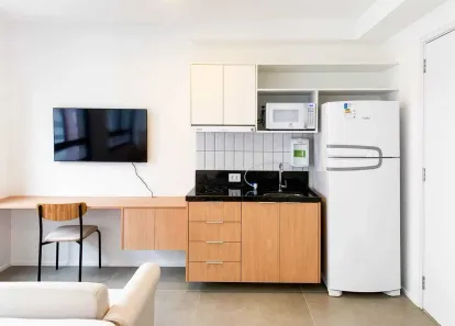 Apartamento com 1 Quarto para alugar, 26m² no Mirandópolis, São Paulo