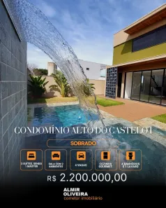 Casa de Condomínio com 3 Quartos à venda, 269m² no Residencial Alto do Castelo, Ribeirão Preto