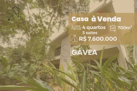 Casa com 4 Quartos à venda, 557m² no Gávea, Rio de Janeiro