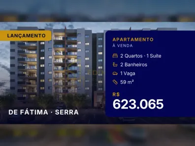 Apartamento com 2 Quartos à venda, 59m² no de Fátima, Serra