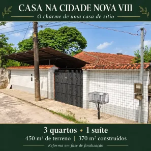 Casa com 3 Quartos à venda, 370m² no Coqueiro, Ananindeua