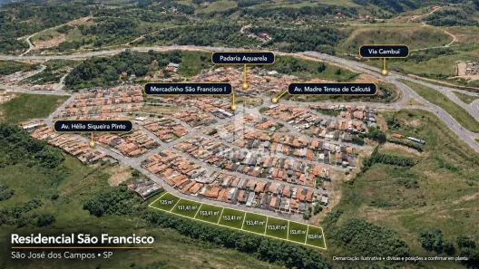 Lote/Terreno à venda, 125m² no Residencial São Francisco, São José dos Campos