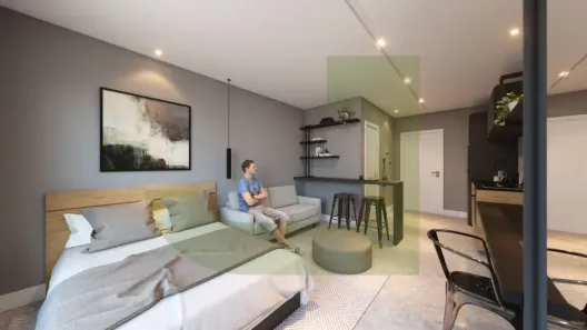 Apartamento com 1 Quarto à venda, 26m² no Centro, São Leopoldo