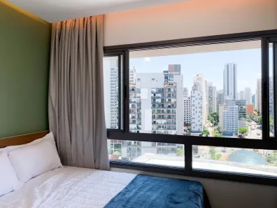 Apartamento com 1 Quarto para alugar, 18m² no Santo Amaro, São Paulo