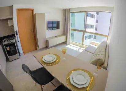 Apartamento com 1 Quarto para alugar, 27m² no Boa Viagem, Recife