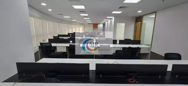 Sala Comercial para alugar, 418m² no Cidade Monções, São Paulo