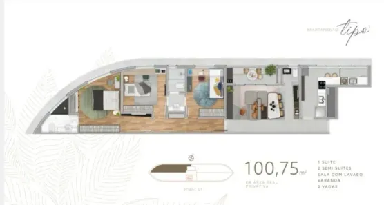 Apartamento com 3 Quartos à venda, 100m² no Vale do Sereno, Nova Lima