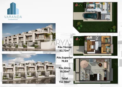 Casa de Condomínio com 3 Quartos à venda, 152m² no Boa Vista, Curitiba