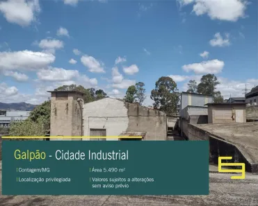 Galpão/Depósito/Armazém à venda, 5490m² no Cidade Industrial, Contagem