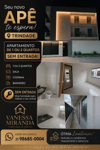 Apartamento com 1 Quarto à venda, 28m² no Trindade, São Gonçalo