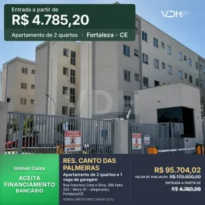 Apartamento com 2 Quartos à venda, 38m² no Jangurussu, Fortaleza