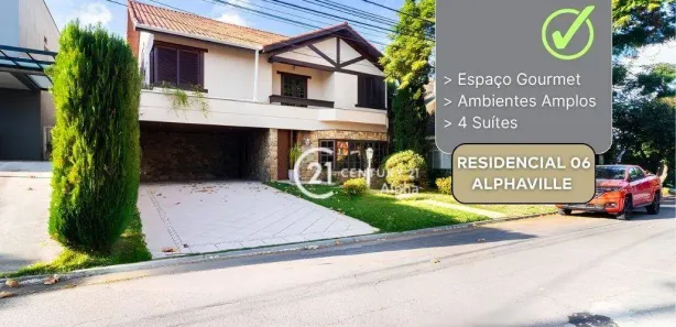 Casa de Condomínio com 4 Quartos à venda, 350m² no Alphaville, Santana de Parnaíba