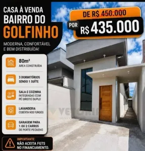 Casa com 3 Quartos à venda, 84m² no Balneário dos Golfinhos, Caraguatatuba