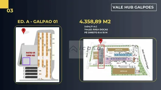 Galpão/Depósito/Armazém para alugar, 3614m² no Bairro do Grama, Caçapava