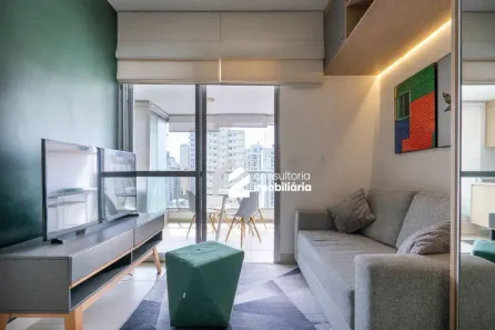 Apartamento com 1 Quarto à venda, 37m² no Indianópolis, São Paulo