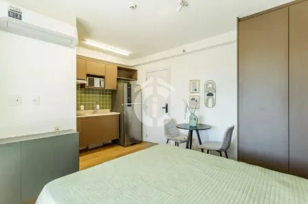 Apartamento com 1 Quarto para alugar, 30m² no Moema, São Paulo