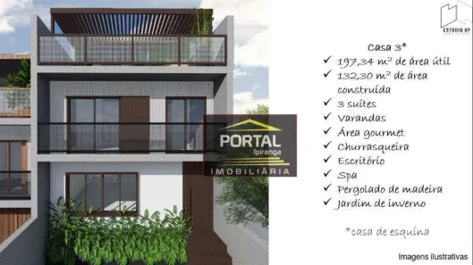 Casa de Condomínio com 3 Quartos à venda, 132m² no Vila Firmiano Pinto, São Paulo